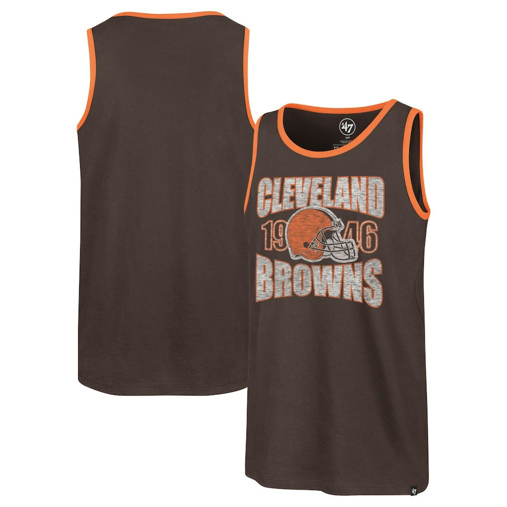 Cleveland Browns '47 Upload Franklin Tank Top - Brown Tops