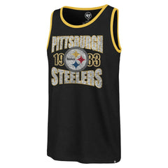 Pittsburgh Steelers '47 Upload Franklin Tank Top - Black Tops