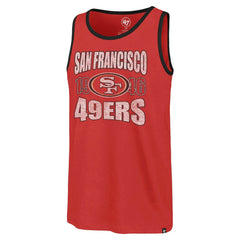 San Francisco 49ers '47 Upload Franklin Tank Top - Scarlet Tops