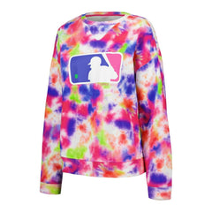 MLB Batterman Terez Neon Tie-Dye Pullover Sweatshirt Pullover