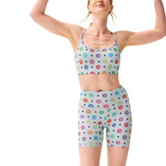 Chicago Cubs Terez Women's TLC Rainbow Shorts - Gray Shorts