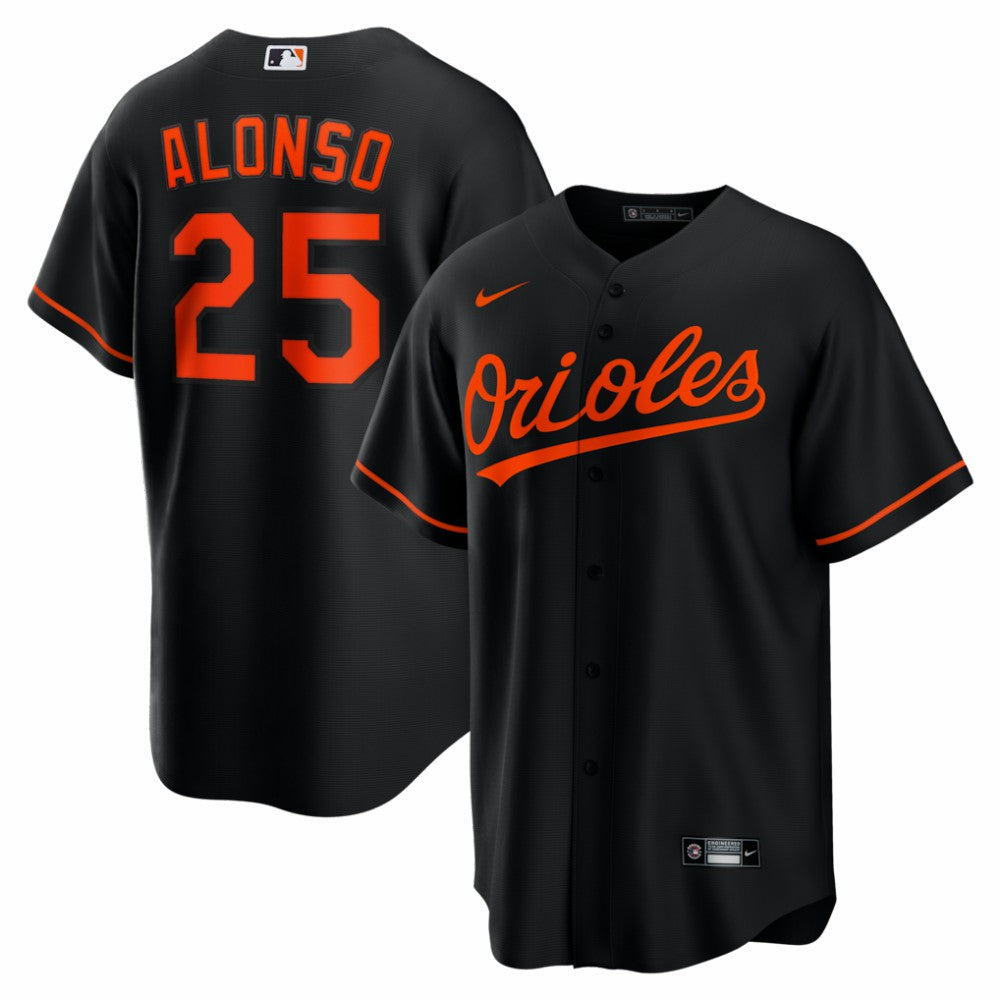 Pete Alonso Baltimore Orioles Nike Alternate Replica Jersey - Black Jerseys