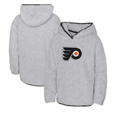 Philadelphia Flyers Girls Youth Ultimate Teddy Fleece Pullover Hoodie - Heather Gray | US 200189124