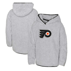 Philadelphia Flyers Girls Youth Ultimate Teddy Fleece Pullover Hoodie - Heather Gray | US 200189124