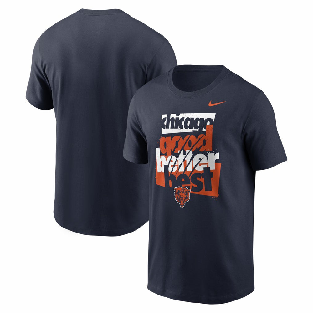 Chicago Bears Local Phrase Club T-Shirt - Navy T-shirts