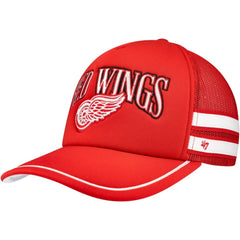 Detroit Red Wings '47 Sideband Stripes Trucker Snapback Hat - Red | US 200189413