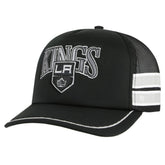 Los Angeles Kings '47 Sideband Stripes Trucker Snapback Hat - Black | US 200189415