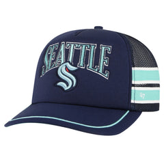 Seattle Kraken '47 Sideband Stripes Trucker Snapback Hat - Deep Sea Blue | US 200189422