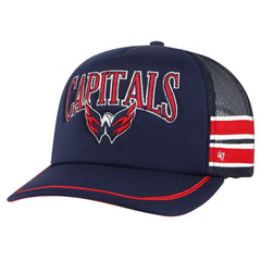 Washington Capitals '47 Sideband Stripes Trucker Snapback Hat - Navy | US 200189427