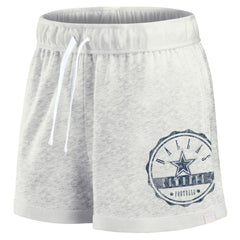 Dallas Cowboys Women's Vintage Badge Shorts - Oatmeal Shorts