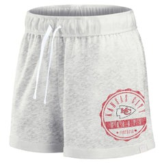 Kansas City Chiefs Women's Vintage Badge Shorts - Oatmeal Shorts