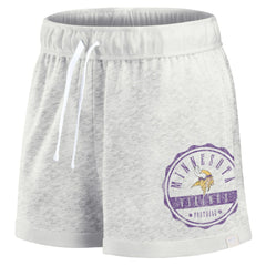 Minnesota Vikings Women's Vintage Badge Shorts - Oatmeal Shorts