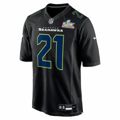 Devon Witherspoon Seattle Seahawks Super Bowl LX Patch Carbon Fashion Game Jersey - Black Jerseys