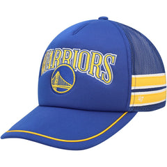 Golden State Warriors '47 Sidebrand Stripes Trucker Adjustable Hat Royal - 47 brand