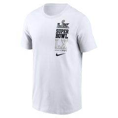 New England Patriots vs. Seattle Seahawks Super Bowl LX Dueling T-Shirt - White T-shirts