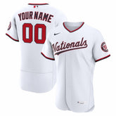 Washington Nationals Nike Home Authentic Custom Jersey - White Jerseys