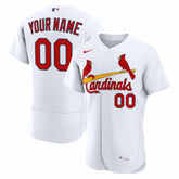 St. Louis Cardinals Nike Home Authentic Custom Jersey - White Jerseys