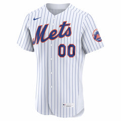 New York Mets Nike Home Authentic Custom Jersey - White Jerseys