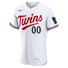 Minnesota Twins Nike Home Authentic Custom Jersey - White Jerseys