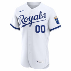 Kansas City Royals Nike Home Authentic Custom Jersey - White Jerseys