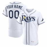 Tampa Bay Rays Nike Home Authentic Custom Jersey - White Jerseys