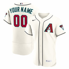 Arizona Diamondbacks Nike Home Authentic Custom Jersey - Cream Jerseys