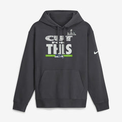 Seattle Seahawks Super Bowl LX Champions Pickoff Move Parade Club Fleece Hoodie - Anthracite Hoodies