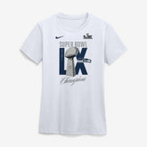 Seattle Seahawks Women's Super Bowl LX Champions Lombardi Trophy T-Shirt - White T-shirts