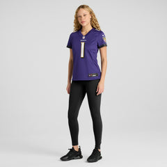 Number 1 Mom Baltimore Ravens Women's Game Jersey - Purple Jerseys