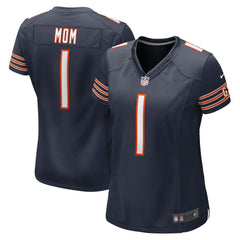 Number 1 Mom Chicago Bears Women's Game Jersey - Navy Jerseys