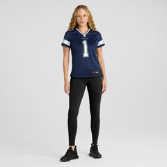 Number 1 Mom Dallas Cowboys Women's Game Jersey - Navy Jerseys