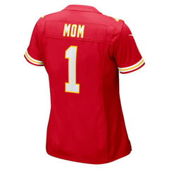 Number 1 Mom Kansas City Chiefs Women's Game Jersey - Red Jerseys