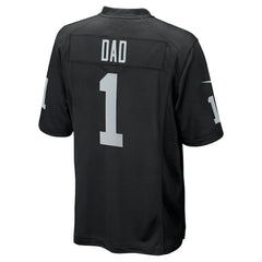 Number 1 Dad Las Vegas Raiders Game Jersey - Black Jerseys
