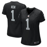Number 1 Mom Las Vegas Raiders Women's Game Jersey - Black Jerseys