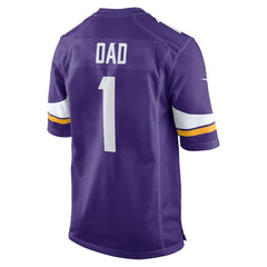 Number 1 Dad Minnesota Vikings Game Jersey - Purple Jerseys