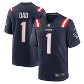 Number 1 Dad New England Patriots Game Jersey - Navy Jerseys