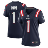 Number 1 Mom New England Patriots Women's Game Jersey - Navy Jerseys