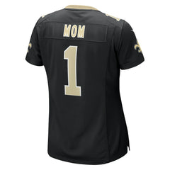 Number 1 Mom New Orleans Saints Women's Game Jersey - Black Jerseys