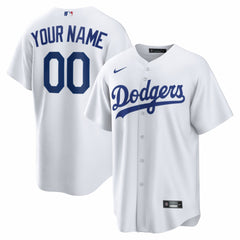Los Angeles Dodgers Nike Home Replica Custom Jersey - White Jerseys