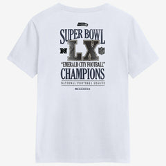 Seattle Seahawks Women's Super Bowl LX Champions Long Ball T-Shirt - White T-shirts