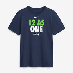 Seattle Seahawks 12 As One T-Shirt - Navy T-shirts