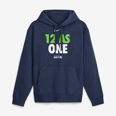Seattle Seahawks 12 As One Hoodie - Navy Hoodies