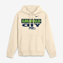 Seattle Seahawks Emerald City Club Fleece Hoodie - Natural Hoodies