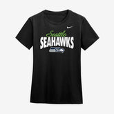 Seattle Seahawks Women's Club T-Shirt - Black T-shirts