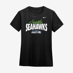Seattle Seahawks Women's Club T-Shirt - Black T-shirts