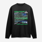 Seattle Seahawks Super Bowl LX Champions Classic Stripes Legacy Fleece Sweatshirt - Black Sweatshirts