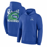Seattle Seahawks Classic Scribble Legacy Fleece Hoodie - Royal Hoodies