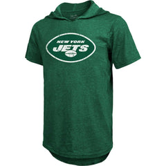 Ahmad Sauce Gardner New York Jets Majestic Threads Player Name & Number Tri-Blend Hoodie T-Shirt - Heather Green Hoodies