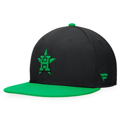 Houston Astros Fanatics Lucky Snapback Hat - Black/Kelly Green Hats