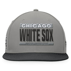 Chicago White Sox Fanatics Line Drive Two-Tone Snapback Hat - Gray/Black Hats